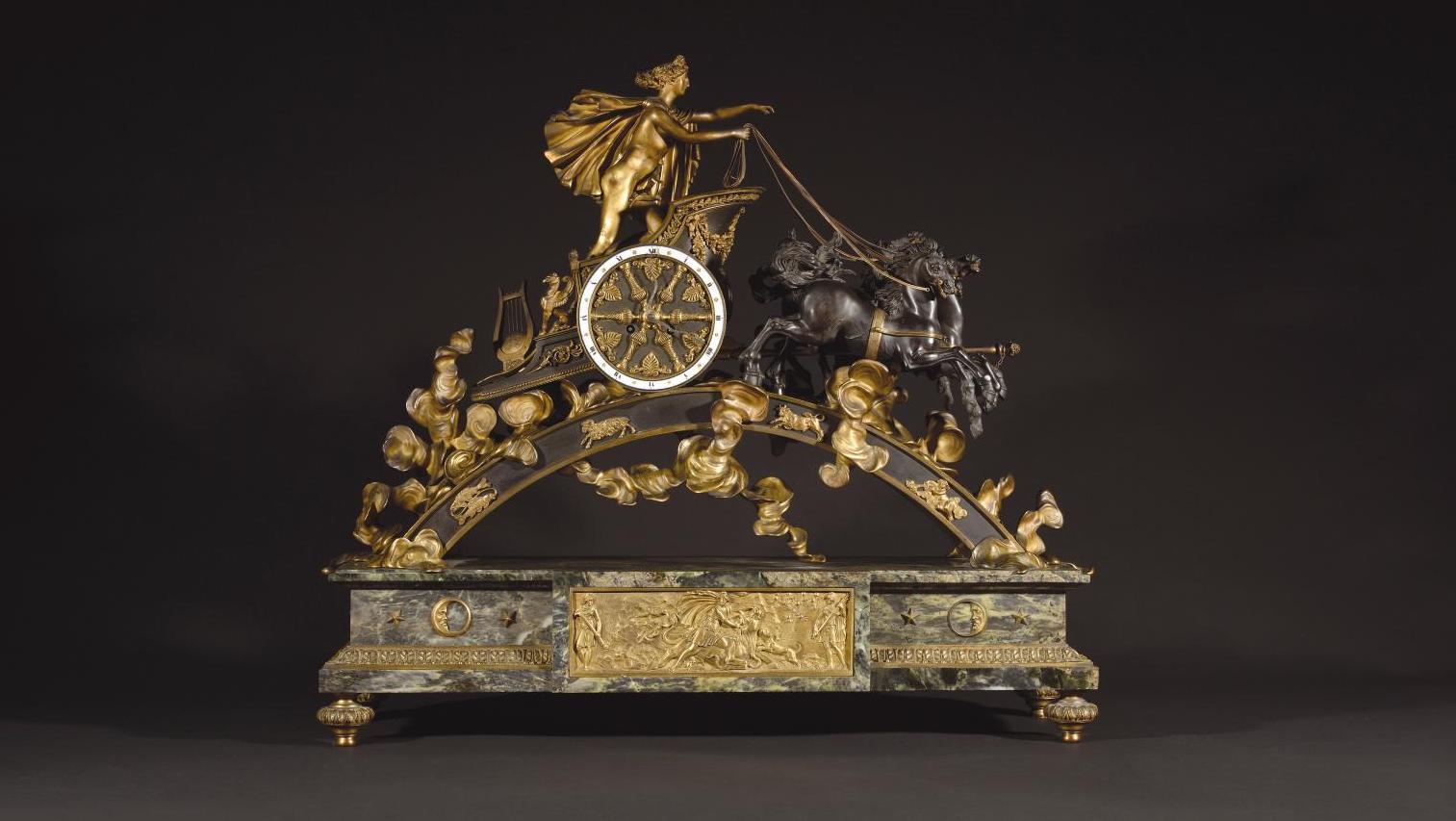 Empire period, "Apollo's" or "Phaeton's chariot" clock in chased and patinated gilt... The Empire Auction: A Story or Two
