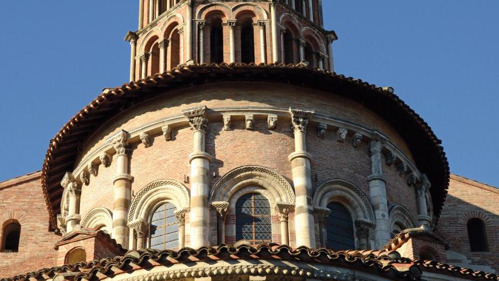 Le chevet et le clocher de la basilique Saint-Sernin. © Grands Sites Midi Pyrénées... Saint-Sernin, trésor de la ville rose