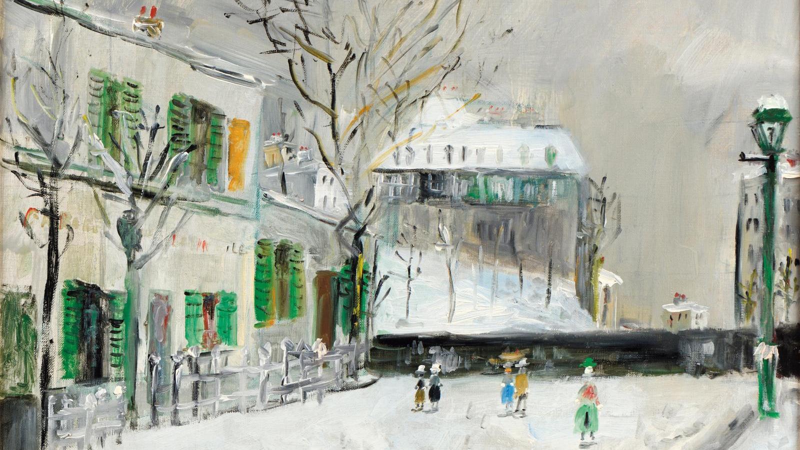 Maurice Utrillo (1883-1955), Le Lapin Agile sous la neige (Agile Rabbit in the Snow),... Utrillo's Montmartre  