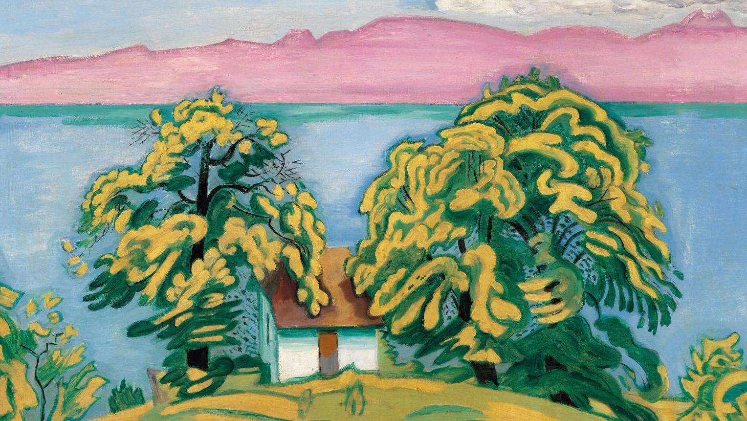 Jens Ferdinand Willumsen (1863-1958), Kastanietræer ved Søens Bred. I Baggrunden... Willumsen et l’expressionnisme danois 