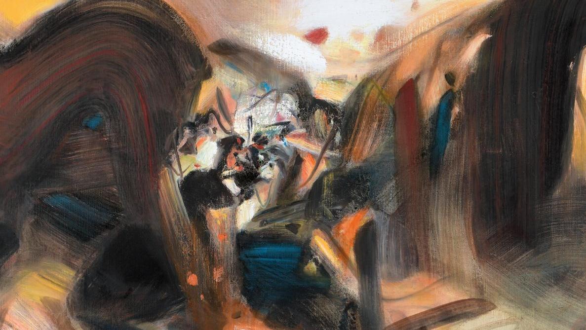 Chu Teh-chun (1920-2014), Composition, novembre, 1989, huile sur toile, signée, datée... La ronde des mois, la poésie de l’abstraction de Chu Teh-chun