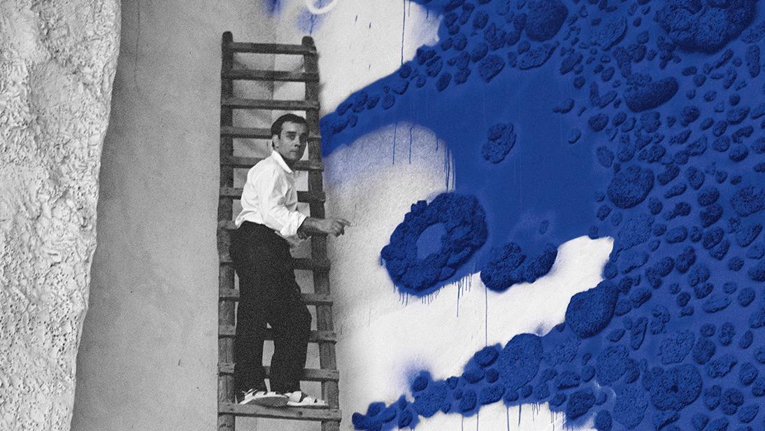 Charles Wilp (1932-2005), Yves Klein working at the Gelsenkirchen Opera-Theatre,... Yves Klein & Co in Metz: The Intangible Studio