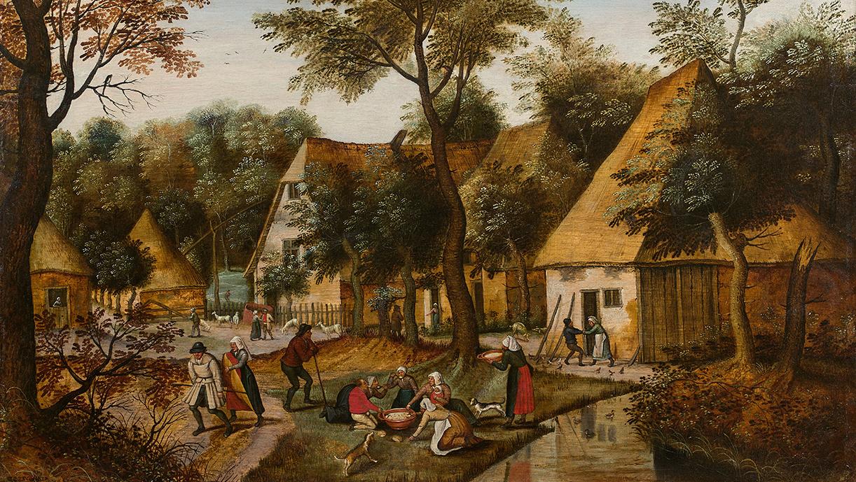 Pieter II Brueghel, known as Brueghel the Younger (1564-1638), Peasants’ Meal in... Les Oeuvres Choisies – An Exhibition Not to Be Missed 