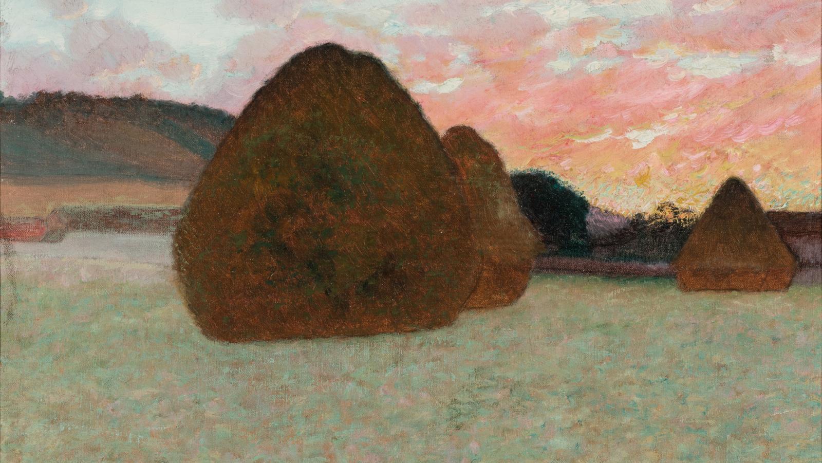 John Leslie Breck (1859-1899), Études d’un jour d’automne, nº 2, 1891, huile sur... La peinture américaine de la collection Terra à Giverny