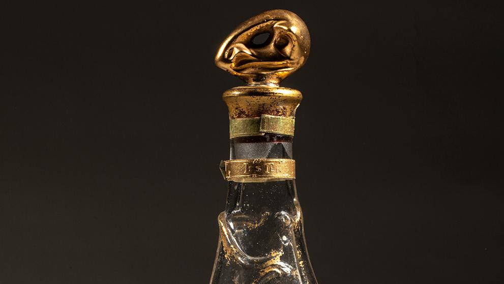 Hector Guimard (1867-1942), Kantirix, perfume bottle in colourless blown and moulded... Hector Guimard: The Essence of Art Nouveau 