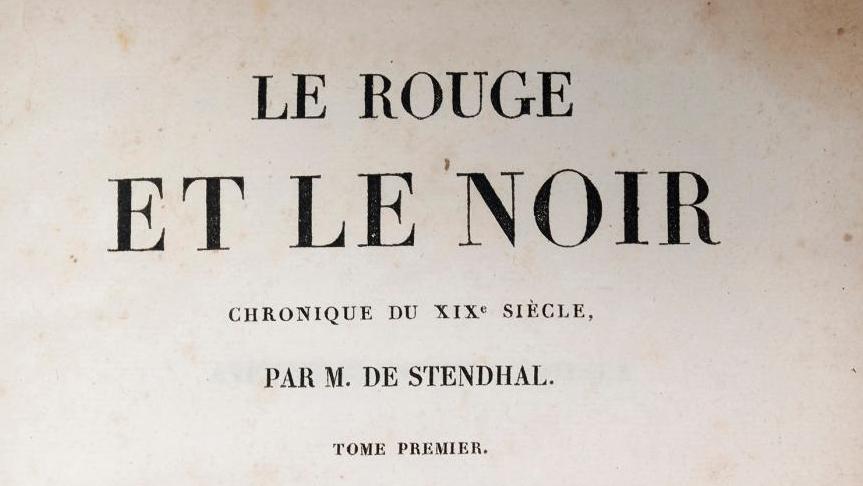 Henri Beyle aka Stendhal (1783-1842), Le Rouge et le Noir (Scarlet and Black), A.... An Unpublished and Mysterious Envoi by Stendhal