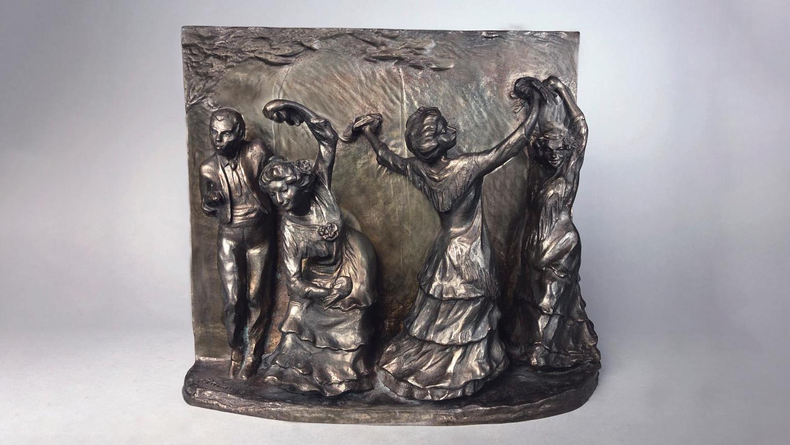 François-Rupert Carabin (1862-1932), La Posada, 1900-1901, groupe en bronze à patine... François-Rupert Carabin entre dans la danse