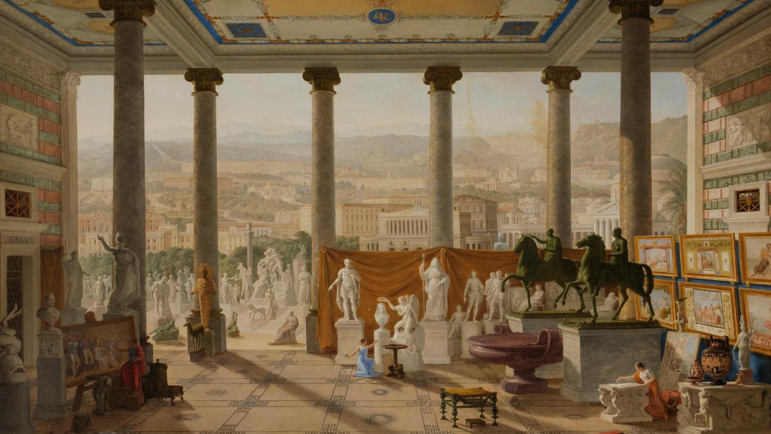 Antonio Niccolini (1772-1850) et Letterio Subba (1787-1868), Vue recomposée de Naples... Pompéi Revival