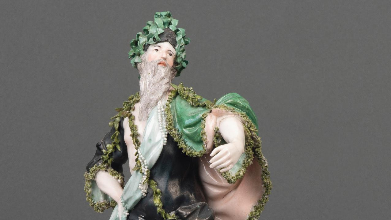 Océanos et Téthys, 1770, manufacture de Frankenthal, porcelaine dure, peinture polychrome,... La manufacture de Frankenthal