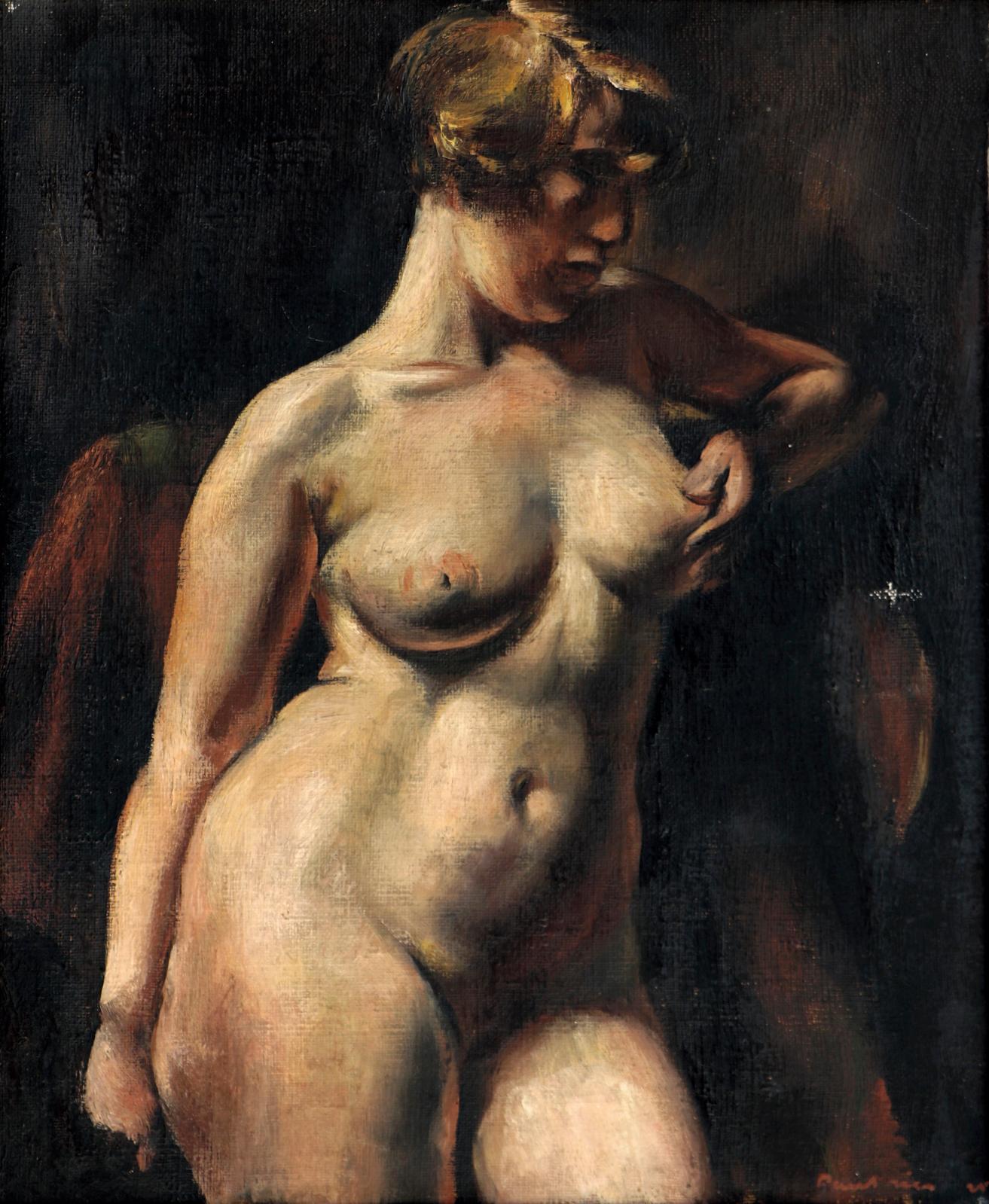 Jean Fautrier (1898-1964), Nu féminin, 1925, huile sur toile signée et datée, 41 x 33 cm Adjugé : 25 000 € 