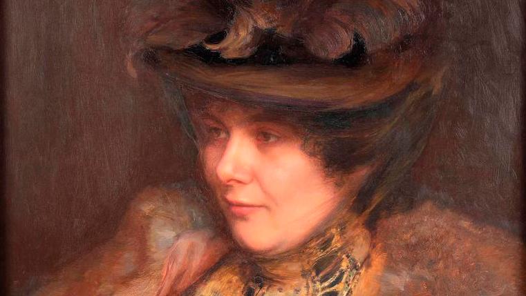 Émile Friant (1863-1932), Portrait de Marguerite Paul, 1899, oil on canvas, 72 x... A Painter, Émile Friant, and his Loyal Model…