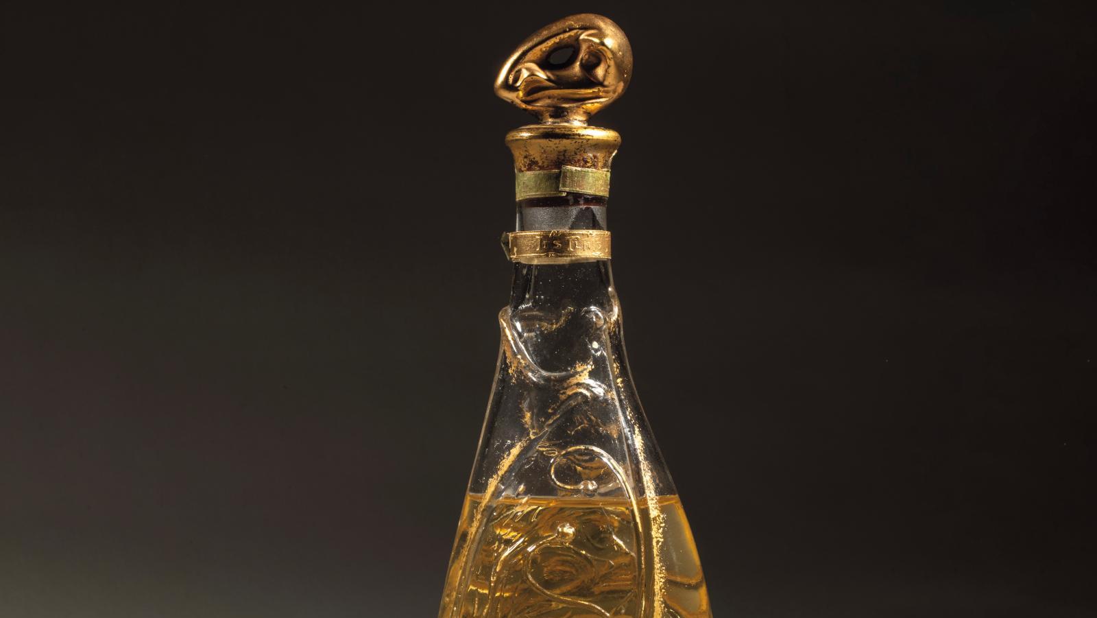 Hector Guimard (1867-1942), Kantirix, perfume bottle in colourless blown and moulded... Art Nouveau Master Hector Guimard and the Smell of Success