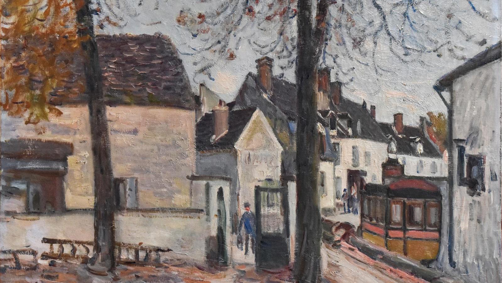 Alfred Sisley (1839-1899), Rue des Fossés, faubourg du Pont à Moret-sur-Loing, oil... Life in Moret-sur-Loing According to Sisley