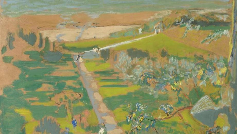 Édouard Vuillard (1868-1940), Vue des Pavillons vers la mer, 1910, peinture à la... Vuillard et Marcoussis,  deux visions de l’art moderne