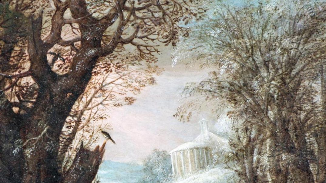 Denis Van Alsloot (vers 1570-1626/1628), Paysage d’hiver avec la fuite en Égypte,... L’Égypte sous la neige avec Van Alsloot