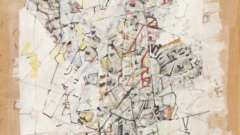 Mark Tobey (1890-1976), Jazz Singer, 1954, gouache, encre et crayon sur papier, 45,1... Galerie Jeanne Bucher Jaeger : Mark Tobey, Tobey or not to be ?