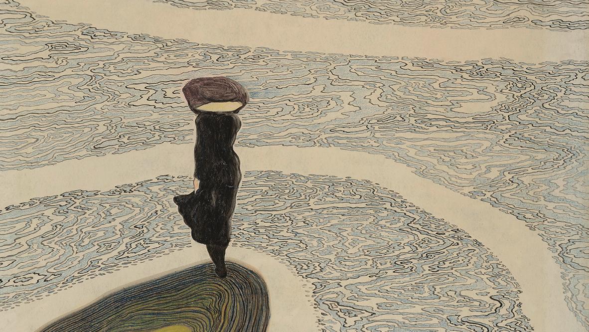 Léon Spilliaert, Femme au bord de l’eau, 1910, encre de Chine, pinceau, crayon de... Léon Spilliaert (1881-1946), lumière et solitude