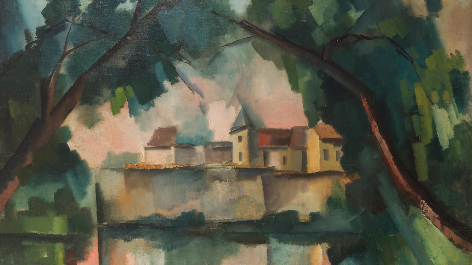 Maurice de Vlaminck (1876-1958), La Vallée de la Seine, vers 1912, huile sur toile... Un Vlaminck cézannien