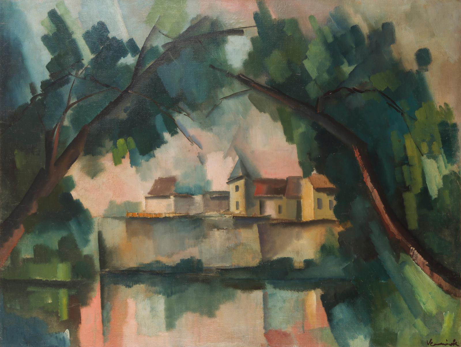 A Special Cézanne-influenced Vlaminck 