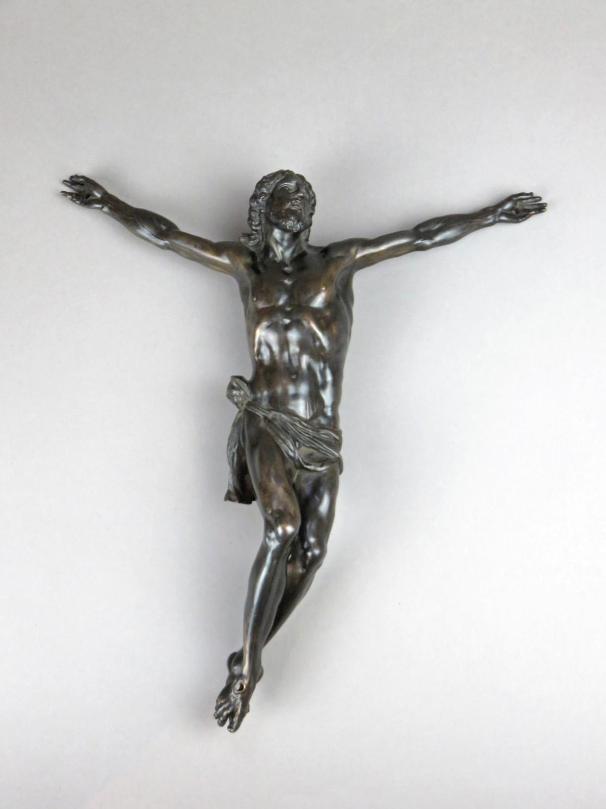 Sculpture in the Spotlight with an Anonymous Christ  