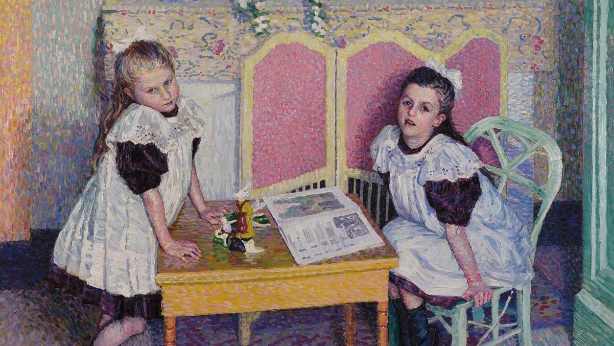 Étienne Morillon (1884-1949), Les Deux Petites Sœurs (Les Sœurs Coursanges), 1908,... Étienne Morillon, avant-garde lyonnaise