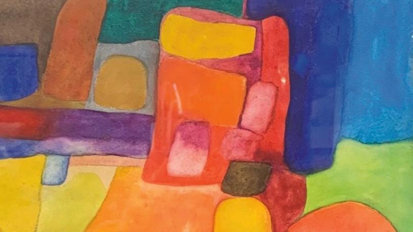 Maurice Estève (1904-2001), Composition sans titre, 1976, aquarelle signée et datée,... Maurice Estève : une abstraction organique et colorée
