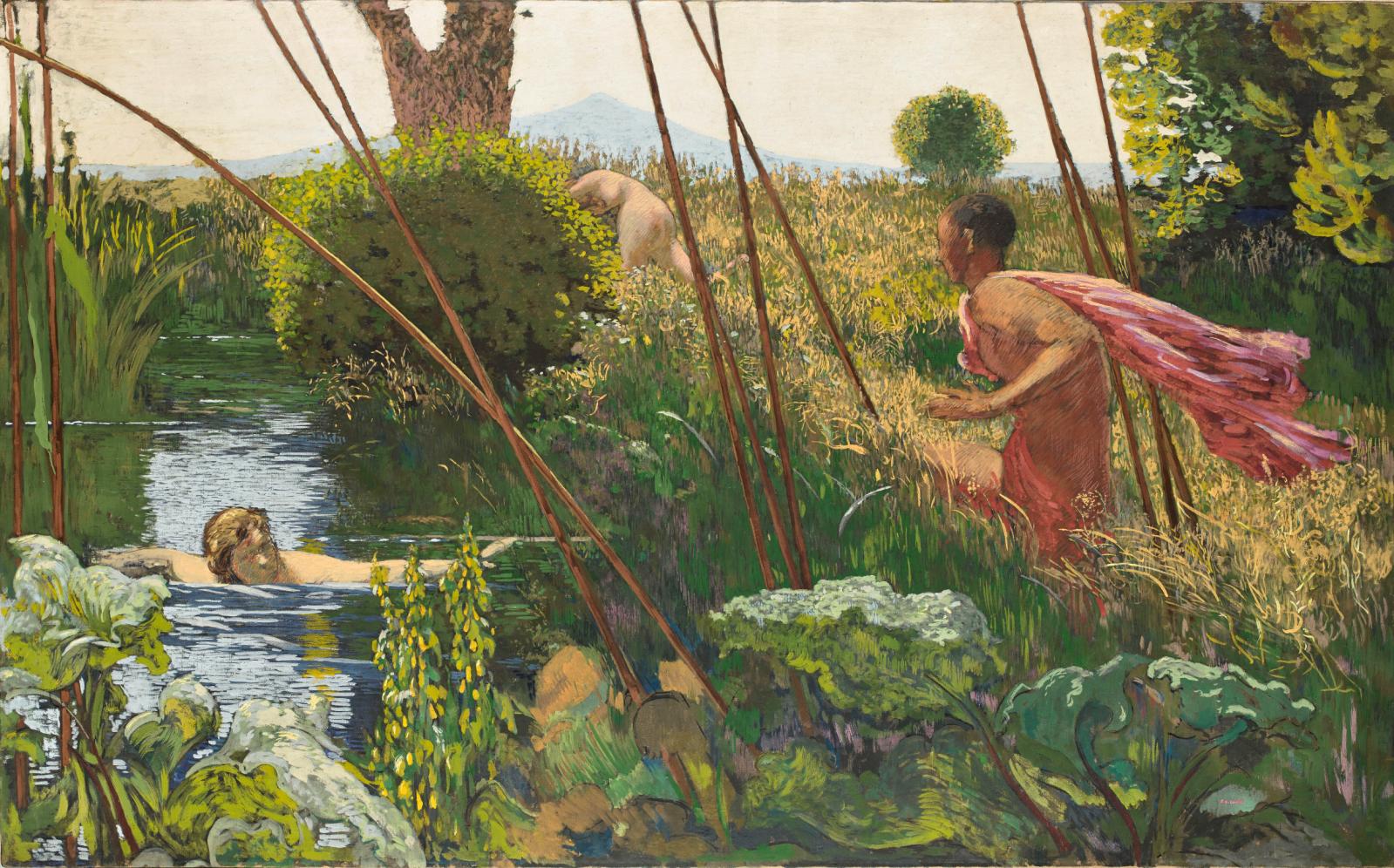 Ker-Xavier Roussel (1867-1944), L’Après-midi d’un faune, vers 1930, peinture à la colle sur toile, 2 x 3,20 m, Beauvais, musée départemental de l’Oise