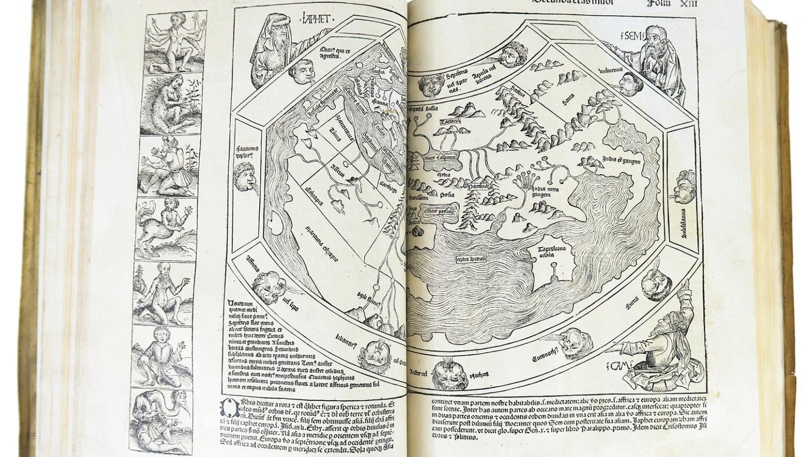 Hartmann Schedel (1440-1514), Nuremberg Chronicle (Nuremberg, 1493), folio edition... The World according to Hartmann Schedel 