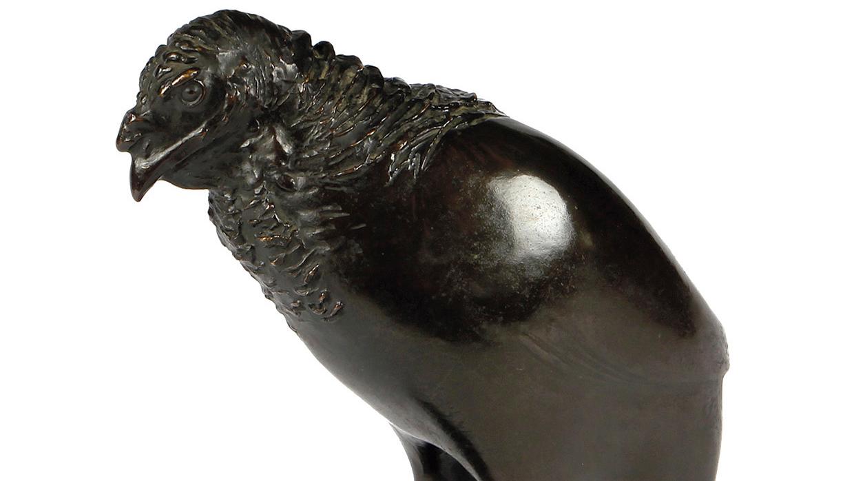 François Pompon (1855-1933), Dindon (Turkey), 1925, lost-wax proof in patinated bronze,... Sculptor's François Pompon's Turkey