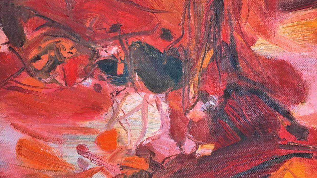 Chu Teh-chun (1920-2014), Sans titre, 1975, huile sur toile, signée en bas à gauche et... L’abstraction avec Chu Teh-chun, le design avec Memphis