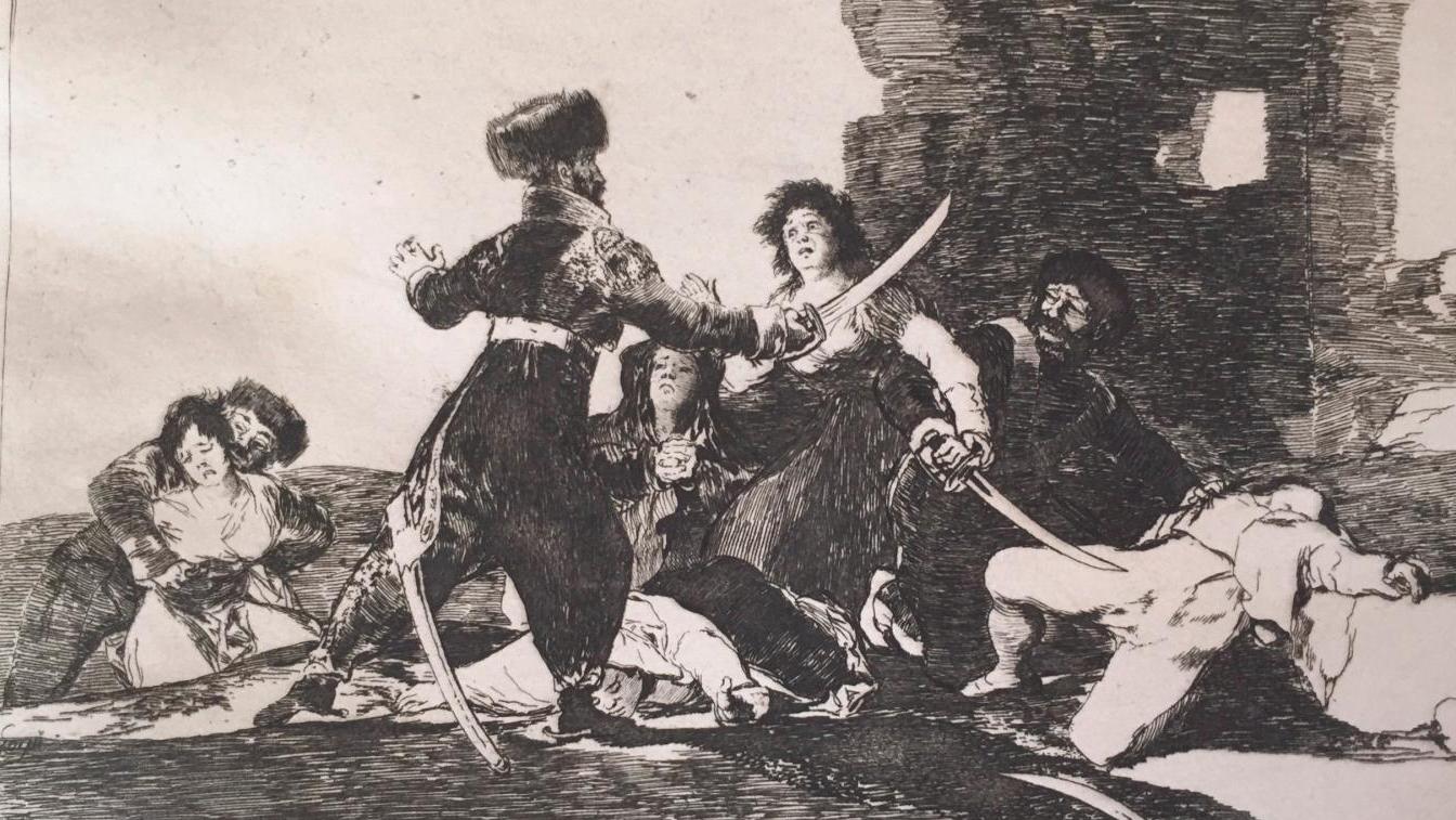Francisco de Goya (1746-1828), Los Desastres de la Guerra, Madrid, 1863,album de... Francisco de Goya, chroniqueur de guerre