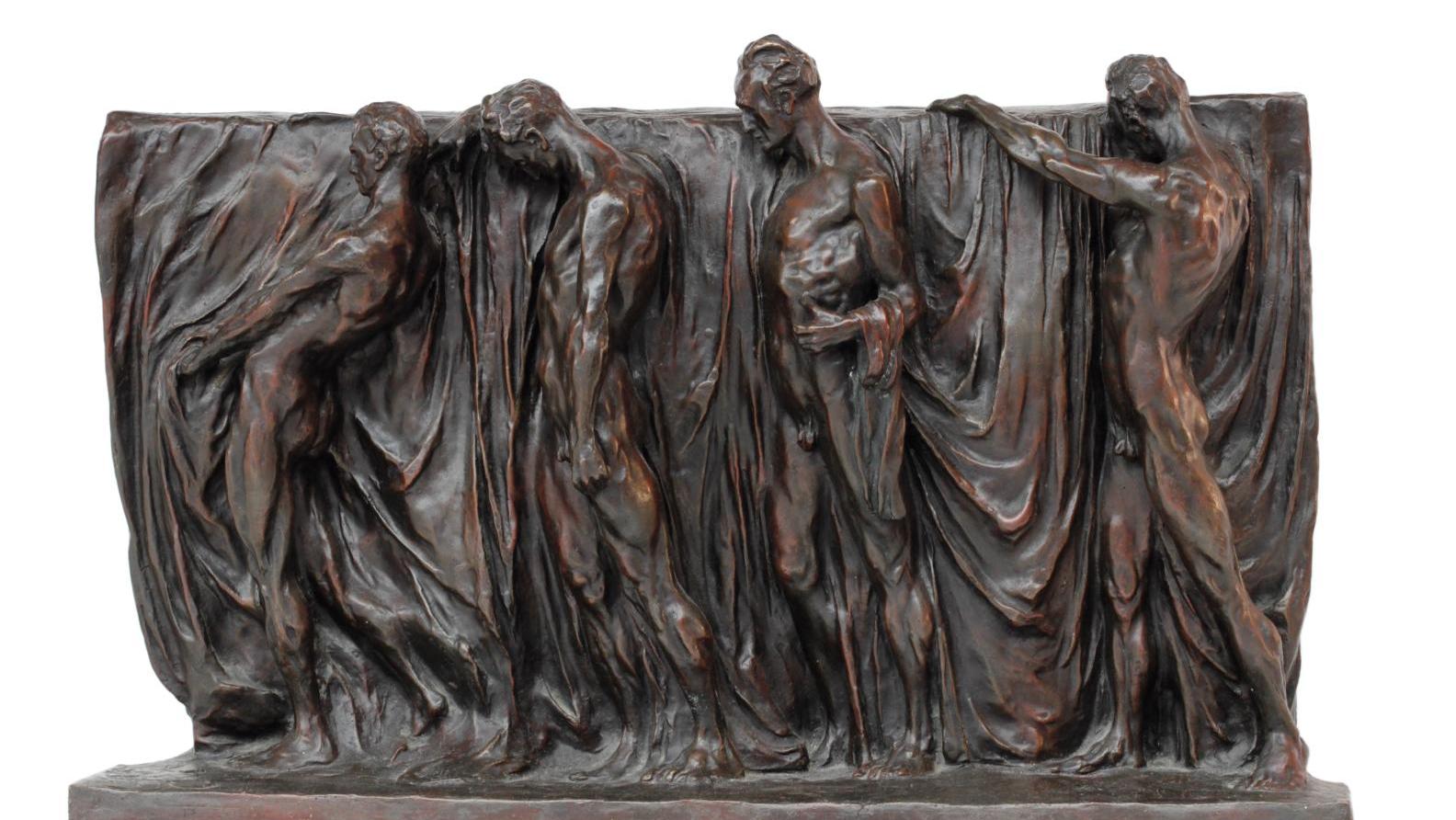 Alfredo Pina (1883-1966), Études pour le monument à Dante Alighieri, d’une paire... Le tombeau de Dante par Alfredo Pina