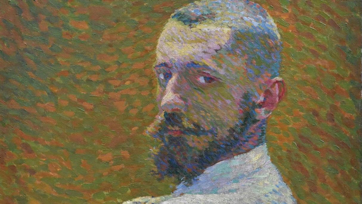 George-Daniel de Monfreid, Autoportrait à la veste blanche, 1889, huile sur toile,... Monfreid et Gauguin, une amitié artistique