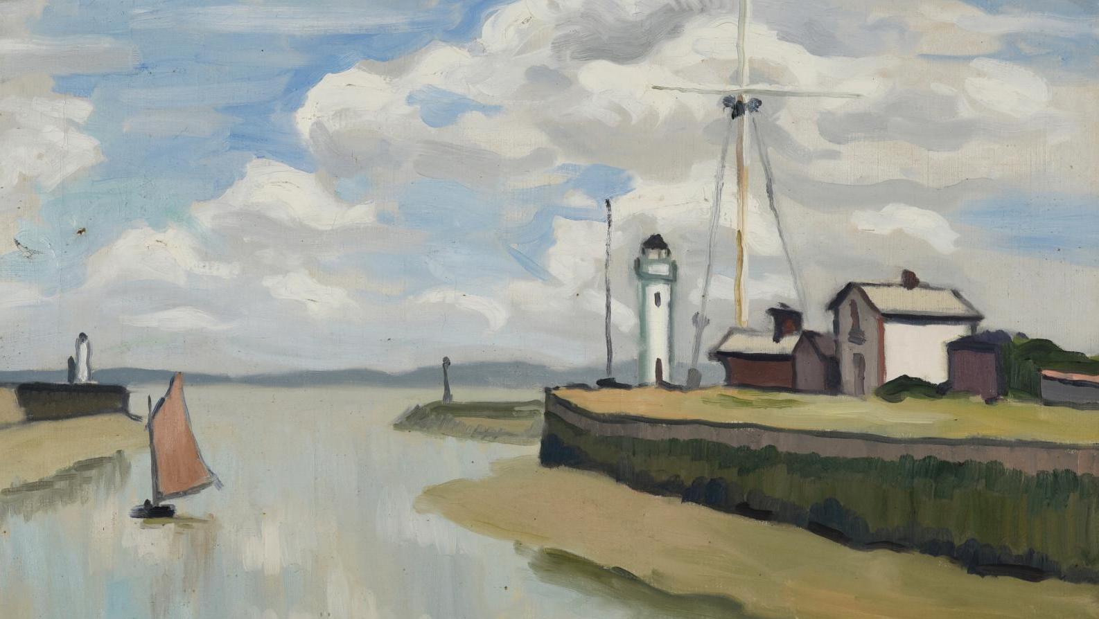 Albert Marquet (1875-1947), Marée basse au port d’Honfleur, 1911, huile sur toile,... Albert Marquet sous le charme de la Normandie