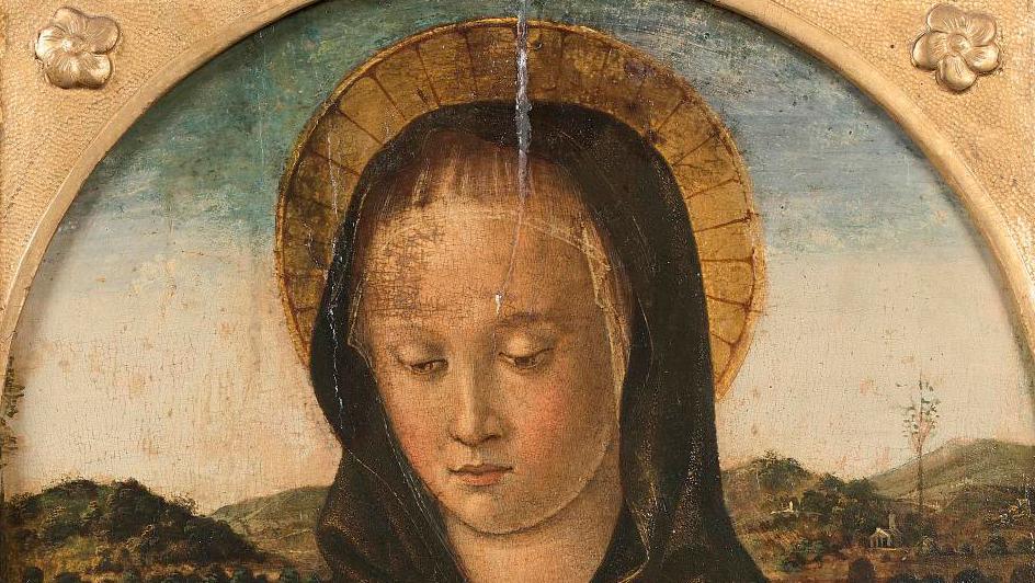 Lazzaro Bastiani (active 1449 to 1512), The Madonna and Child, oil on panel, 48 x... A discovery & record for Lazzaro Bastiani