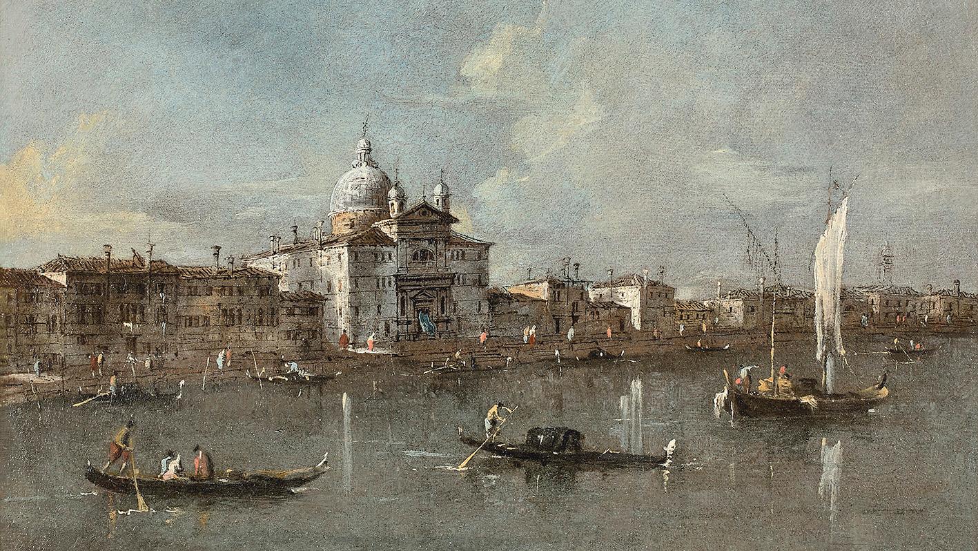 Francesco Guardi (1712-1793), Venice, a View towards the Giudecca and the Church... The Venice of Francesco Guardi