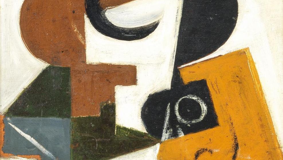 Juan Gris (1887-1927), Compotier et verre, 1916, huile sur panneau, 61 x 38 cm. Estimation :... Juan Gris et Léonce Rosenberg, un peintre et un marchand en guerre