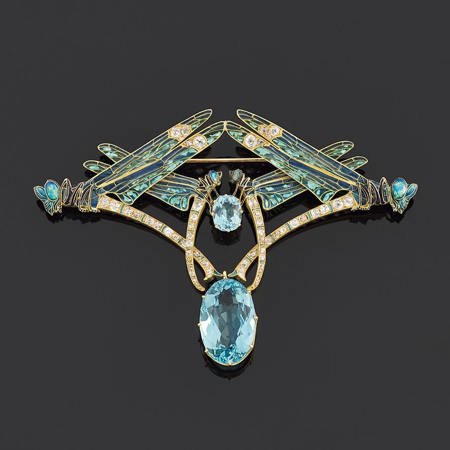 René Lalique sur des ailes des libellules