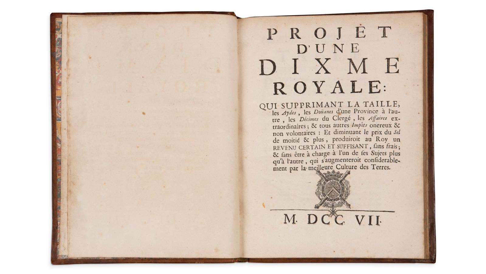 Sébastien Le Prestre de Vauban (1633-1707), "Projet d’une dixme royale", (Rouen)... Aristophil Reaches Cruising Speed