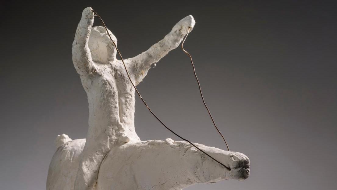 Marino Marini (1901-1980), Cavalo e Cavaliere, sculpture préparatoire en plâtre et... Un ange de la ville de Marino Marini