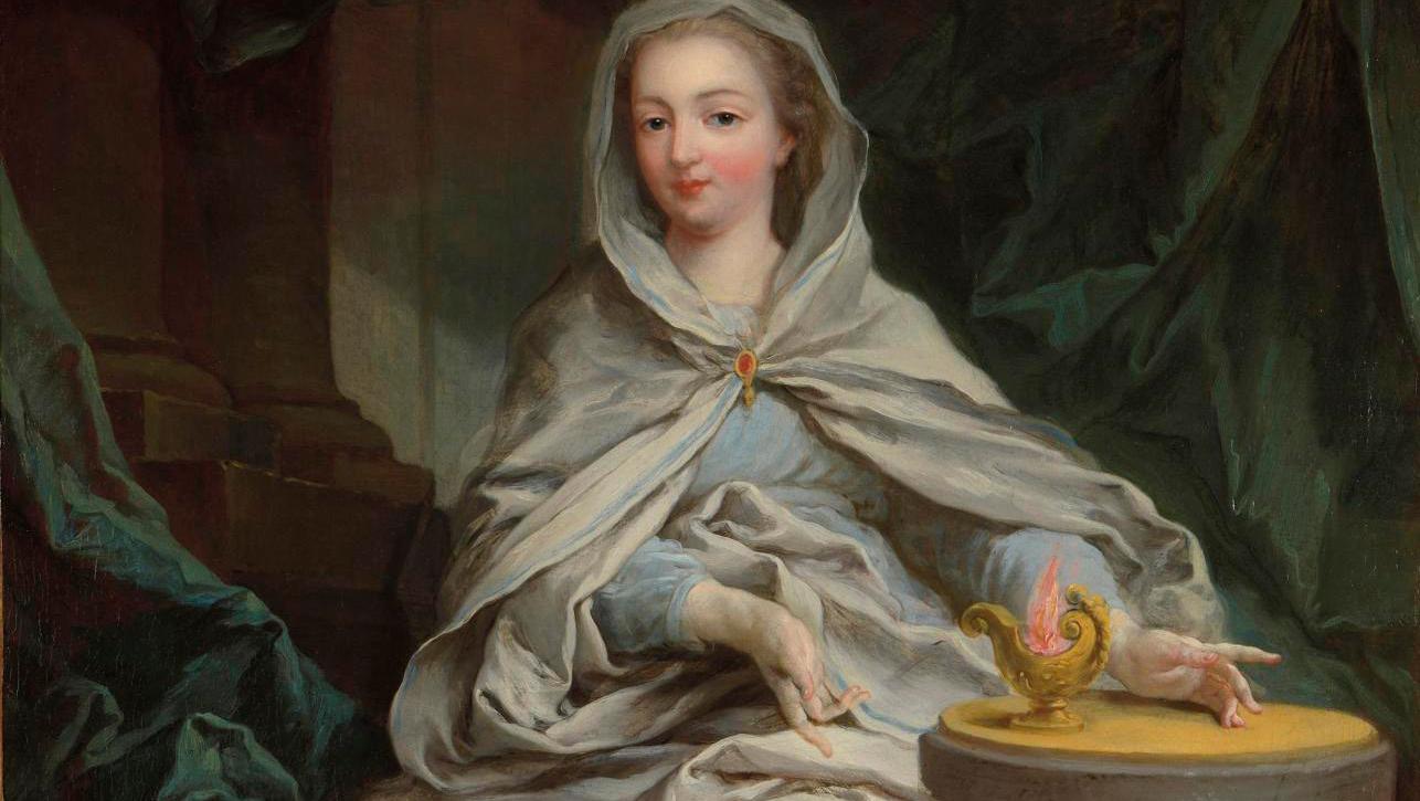 Charles Amédée Philippe Van Loo (1717-1795), Portrait de femme en vestale (Portrait... Fine Arts Paris 2020: 