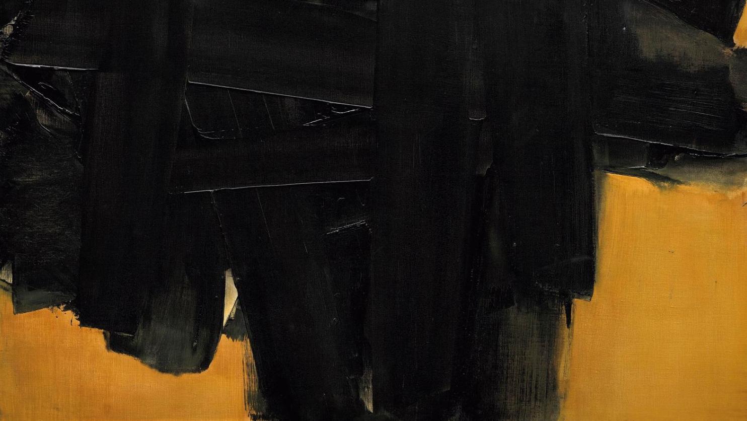 Pierre Soulages (né en 1919), Peinture, 64,5 x 91 cm, 12 janvier 1962. Adjugé : 1 400 000 €© Christie’s... Mobilisation pour le Louvre et l’art