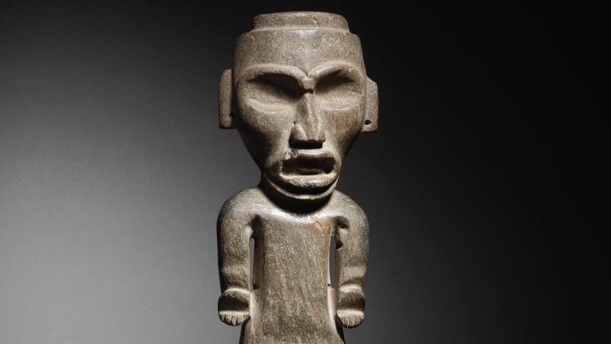 Mexique, État de Guerrero, culture pré-Teotihuacán, préclassique récent, 300-100... Une idole précolombienne et préclassique