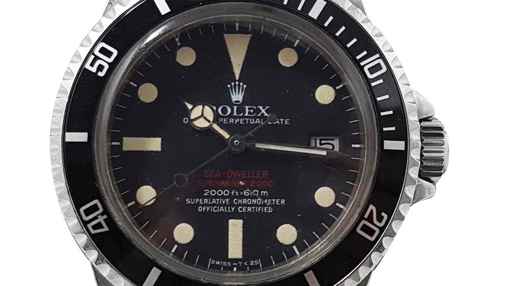 Rolex, Sea-Dweller double red, référence 1665 série 3117947, montre-bracelet en acier,... Rolex : plongée sous-marine pile à l’heure