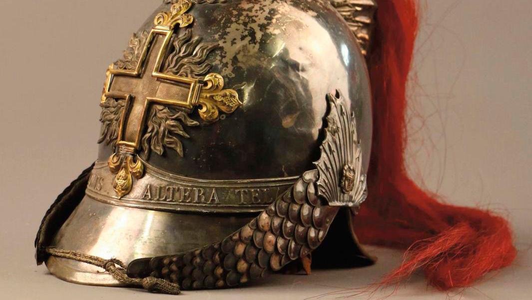 French Restoration period. Trumpet helmet of the Second Company of the King’s Household... The Panache of the French Musketeers