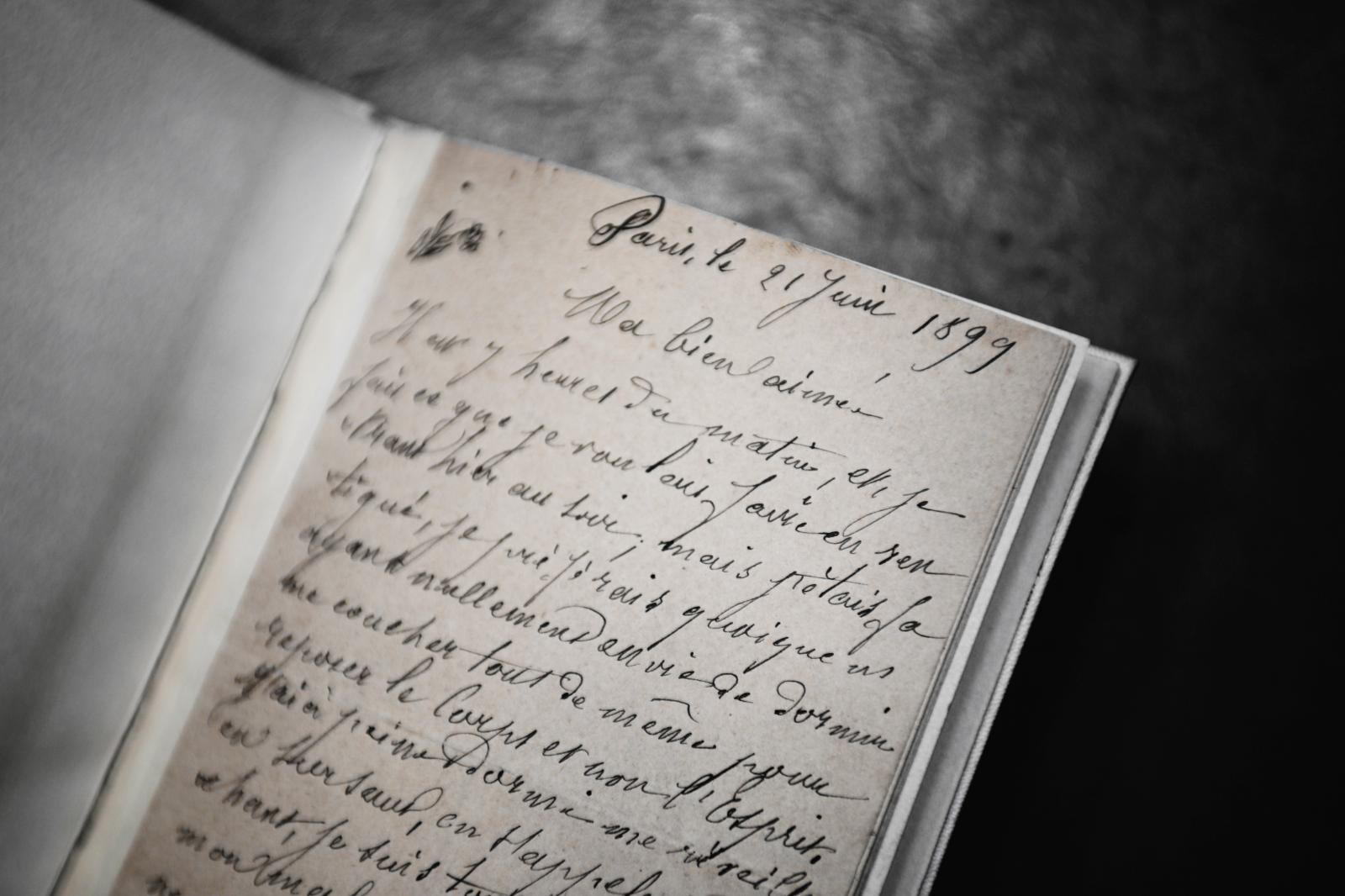 Lettre du Douanier Rousseau à sa femme. © Photo DSTURB Olivia de Quatrebarbes