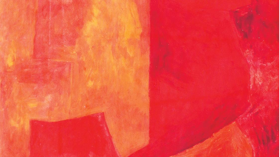 Serge Poliakoff (1900-1969), Composition abstraite en rouge, 1960, gouache sur papier,... Quand Poliakoff  voit rouge