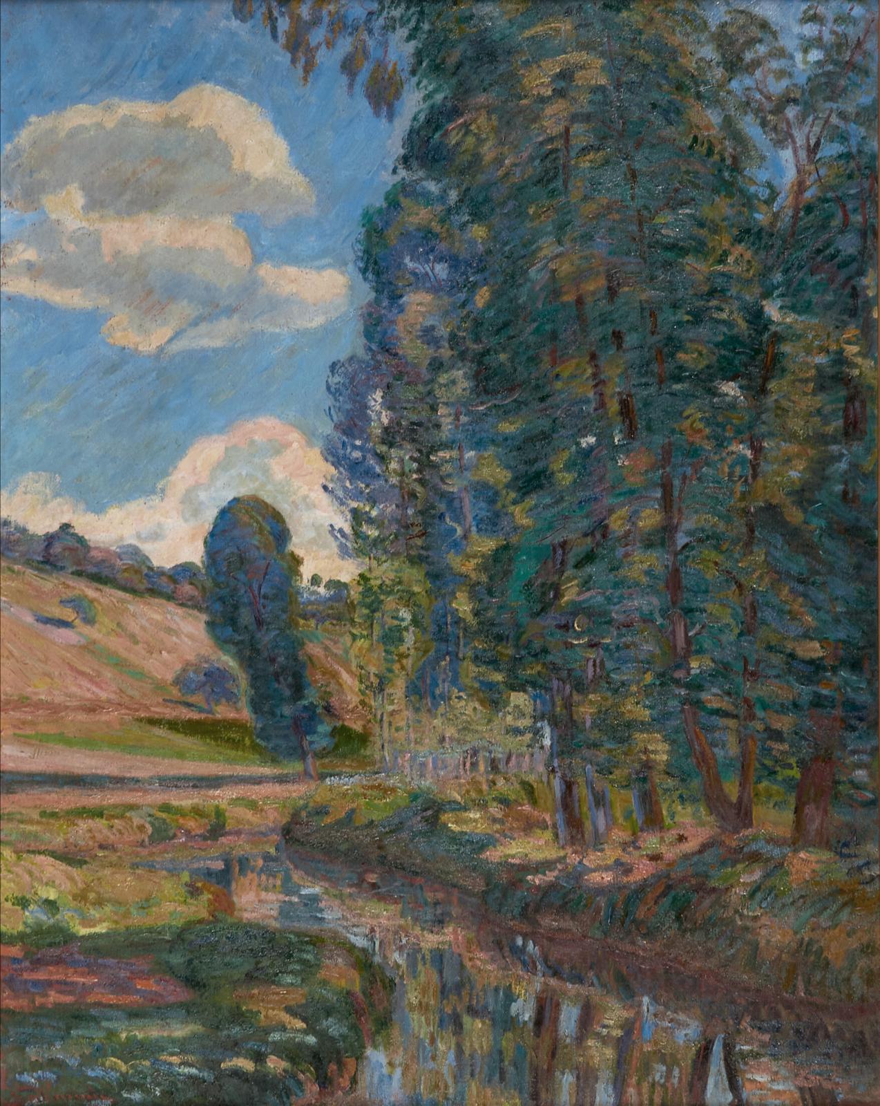 Armand Guillaumin (1841-1927), Bord de rivière , vers 1893, huile sur toile signée, 92,5 x 73 cm (détail). Adjugé : 55 616 €