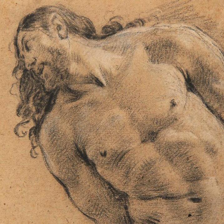 Un Christ de Simon Vouet au trait caravagesque