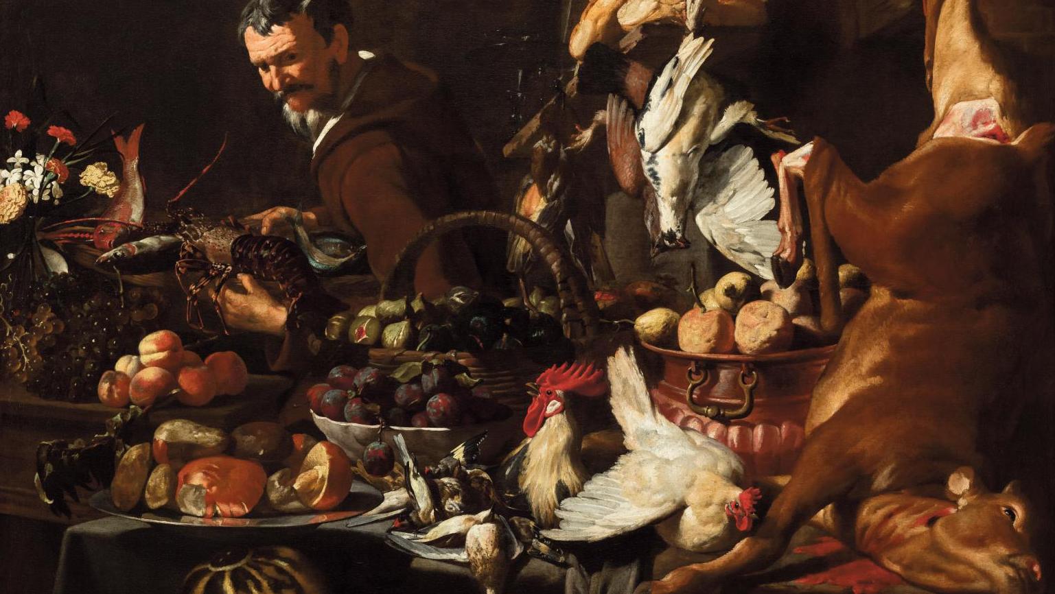 Giacomo Liegi (1605-1640/1645), The Pantry, oil on canvas, 149 x 188 cm (59 x 74... Enjoying Old Masters at Canesso
